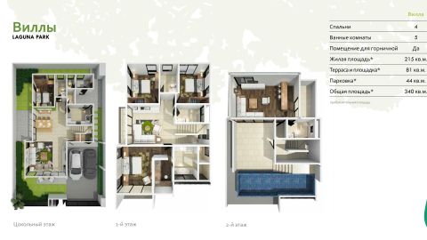 Аренда 4х Спальной Виллы BA0008 Laguna Park - фото 2